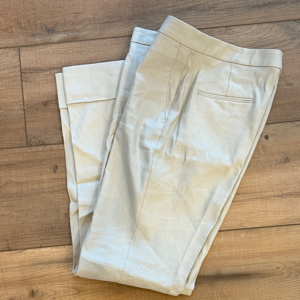Ann Taylor Women's Tan linen slacks pants size 10 - Picture 10 of 10